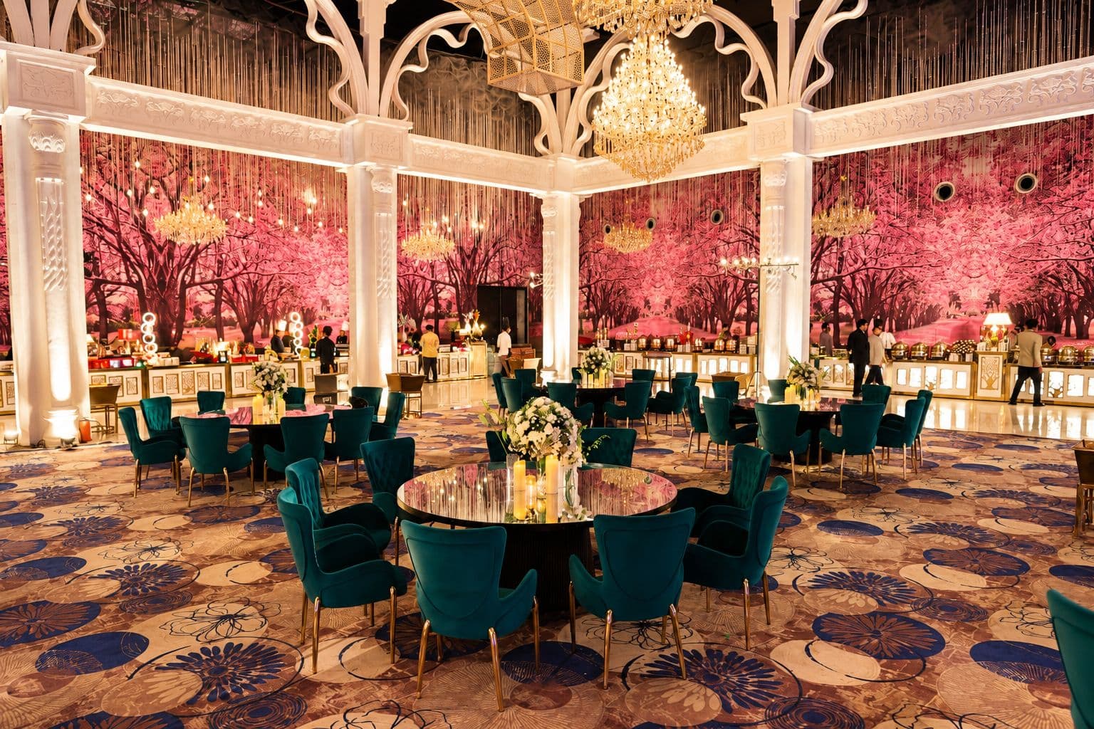Samrat Hall at Wedding Crown, Sector 73, Noida, set up for a grand wedding celebration
